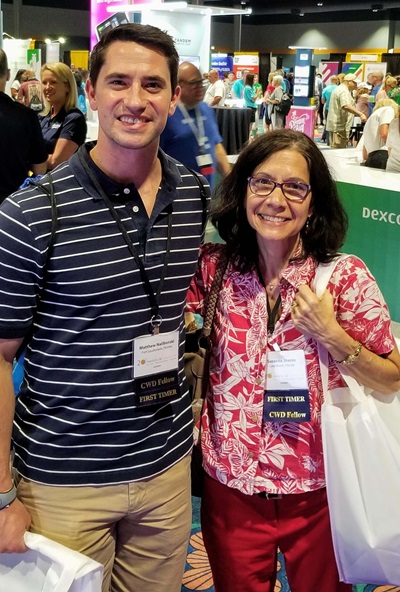 Suzanne Sheres (pictured right) AADE Foundation Scholarship Recipients Matt Naliborski and Suzanne Sheres.